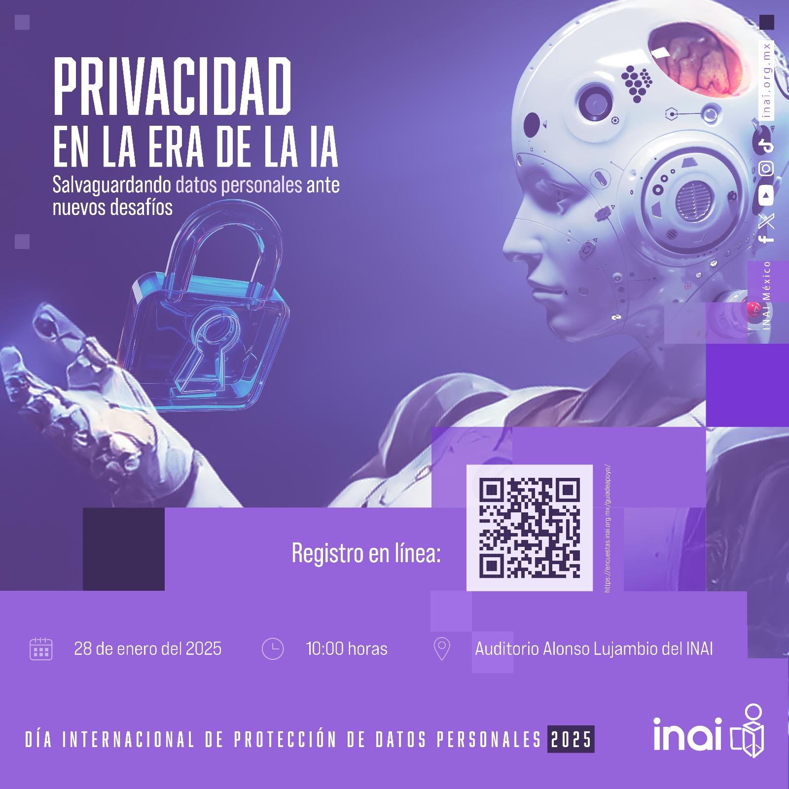 El INAI lleva a cabo su último evento conmemorativo del Día Internacional de Protección de Datos Personales 2025